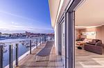 Ferienwohnung Entschleunigung Hafenresidenz Waren (Müritz) - Balkon mit Blick auf Yachthafen - Entschleunigung - Top-Hundeurlaub