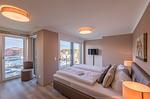 Ferienwohnung Entschleunigung Hafenresidenz - Schlafzimmer mit Panorama-Blick - Entschleunigung - Top-Hundeurlaub