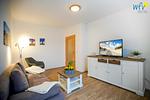 Wohnzimmer - Ferienwohnung 1 - Top-Hundeurlaub