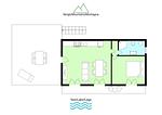 Grundriss - Torre Ferienwohnung mit Garten - Top-Hundeurlaub