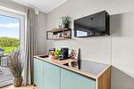 Küche / Küchenzeile - Ferienwohnung TheViewB03 Strandloft Nordsee Dagebüll - Top-Hundeurlaub