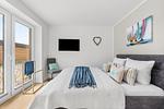 Schlafzimmer - Ferienwohnung TheViewB03 Strandloft Nordsee Dagebüll - Top-Hundeurlaub