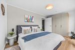 Schlafzimmer - Ferienwohnung TheViewB03 Strandloft Nordsee Dagebüll - Top-Hundeurlaub