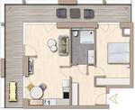 Grundriss - Ferienwohnung TheViewB04 Briese Dagebüll - Top-Hundeurlaub