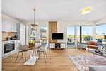 Küche / Küchenzeile - Ferienwohnung TheViewB04 Briese Dagebüll - Top-Hundeurlaub