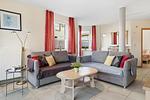 Wohnzimmer - Ferienwohnung Horizont 3 - Top-Hundeurlaub