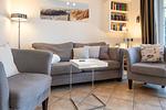 Wohnzimmer - Ferienhaus Hoppe - Top-Hundeurlaub