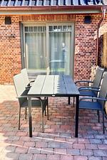 Terrasse - Nordsee-Nest Whg. 1 - Top-Hundeurlaub