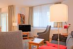 Wohnzimmer - Apartmenthaus Sonnenburg Ferienwohnung 12 - Top-Hundeurlaub