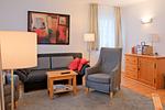 Wohnzimmer - Apartmenthaus Sonnenburg Ferienwohnung 12 - Top-Hundeurlaub
