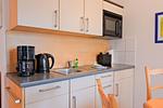 Küche / Küchenzeile - Apartmenthaus Sonnenburg Ferienwohnung 12 - Top-Hundeurlaub