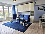 Wohnzimmer - Ferienwohnung am Salzhaff C6 - Top-Hundeurlaub