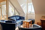 Wohnzimmer - Ferienwohnung Haffblick im Haus am Yachthafen - Top-Hundeurlaub