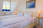 Schlafzimmer - Ferienwohnung Haffblick im Haus am Yachthafen - Top-Hundeurlaub