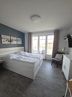 Wohnzimmer - Ferienwohnung Haffblick A8 am Salzhaff - Top-Hundeurlaub