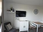 Wohnzimmer - Ferienwohnung Haffblick A8 am Salzhaff - Top-Hundeurlaub