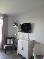 Wohnzimmer - Ferienwohnung Haffblick A8 am Salzhaff - Top-Hundeurlaub