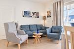 Wohnzimmer - Apartmenthaus Sonnenburg Ferienwohnung 13 - Top-Hundeurlaub