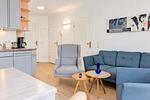 Wohnzimmer - Apartmenthaus Sonnenburg Ferienwohnung 13 - Top-Hundeurlaub