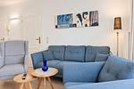 Wohnzimmer - Apartmenthaus Sonnenburg Ferienwohnung 13 - Top-Hundeurlaub