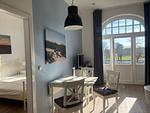 Wohnzimmer - Haus am Park Ferienwohnung 24 - Top-Hundeurlaub