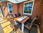 Garten - Ferienhaus Haffliebe mit Sauna und Kamin - Top-Hundeurlaub