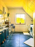 Badezimmer - Ferienhaus Haffliebe mit Sauna und Kamin - Top-Hundeurlaub