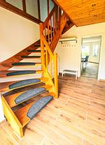 Wohnzimmer - Ferienhaus Haffliebe mit Sauna und Kamin - Top-Hundeurlaub