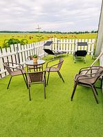Terrasse - Ferienhaus Haffliebe mit Sauna und Kamin - Top-Hundeurlaub