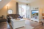 Wohnzimmer - Ferienwohnung Strandgut - Top-Hundeurlaub