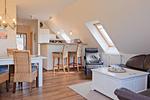 Wohnzimmer - Ferienwohnung Strandgut - Top-Hundeurlaub