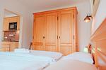 Schlafzimmer - Apartmenthaus Sonnenburg Ferienwohnung 16 - Top-Hundeurlaub