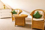 Schlafzimmer - Ferienwohnung Nest am Meer - Top-Hundeurlaub