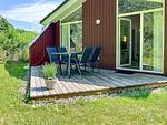 Blick zur Terrasse - Ferienhaus 08 - Top-Hundeurlaub