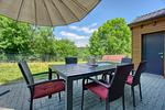 Terrasse - Ferienhaus Immenhof - Top-Hundeurlaub