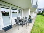 Terrasse - Strandappartement 7 - Modernes Appartement in Strandnähe - Top-Hundeurlaub