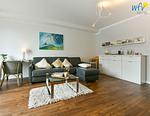 Wohnzimmer - Ferienwohnung Südperle - Top-Hundeurlaub
