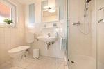 Badezimmer - Haus Lüttje Hörn Apartment Meer - Top-Hundeurlaub
