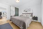 Schlafzimmer - Ferienwohnung Havhus Olpenitz - Top-Hundeurlaub