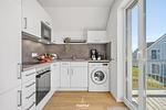 Küche / Küchenzeile - Ferienwohnung Havhus Olpenitz - Top-Hundeurlaub