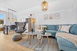 Wohnzimmer - Ferienwohnung Havhus Olpenitz - Top-Hundeurlaub