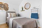 Schlafzimmer - Ferienwohnung Havhus Olpenitz - Top-Hundeurlaub