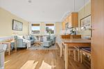 Wohnzimmer - Haus Friedeburg App. Seestern Rantum auf Sylt - Top-Hundeurlaub