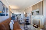 Wohnzimmer - Luxury Beach Apartment 10 mit Balkon, hundefreundlich, individuell - Top-Hundeurlaub