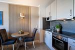 Küche / Küchenzeile - Luxury Beach Apartment 10 mit Balkon, hundefreundlich, individuell - Top-Hundeurlaub