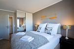 Schlafzimmer - Luxury Beach Apartment 10 mit Balkon, hundefreundlich, individuell - Top-Hundeurlaub