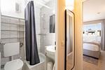 Badezimmer - Luxury Beach Apartment 10 mit Balkon, hundefreundlich, individuell - Top-Hundeurlaub