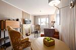 Wohnzimmer - Luxury Beach Apartment 9 mit Balkon, hundefreundlich und moderner Ausstattung - Top-Hundeurlaub