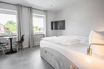 Schlafzimmer - Ferienwohnung Nordlicht Eckernförde - Top-Hundeurlaub