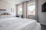 Schlafzimmer - Ferienwohnung Nordlicht Eckernförde - Top-Hundeurlaub